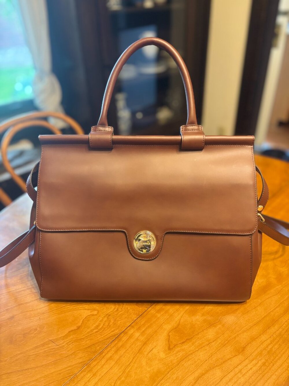 JEMMA Bag Like New Saddle Brown Leather
